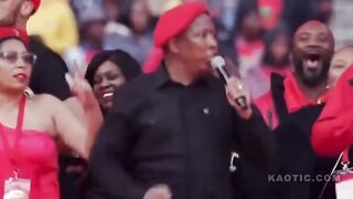 Rally in South Africa with 60k people singing "kill all the white people ,kill the white farmers"