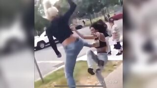 Girl Lands a 'Sparta' Kick to Rival