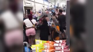 Checkout Walmart fight.