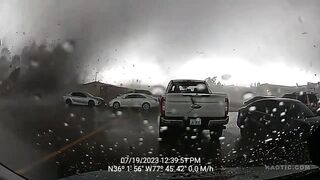 The Pfizer Tornado Captured On A Dash Cam