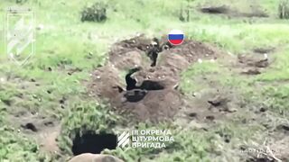 Drone flies into trench