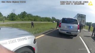Police K9 attacks unarmed Black man after semi chase in Ohio