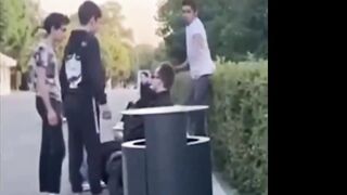 Scumbag Sneak Shots Stranger With a Kick to the Head