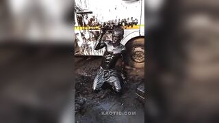 Oil Thief Turned Into A Work of Art