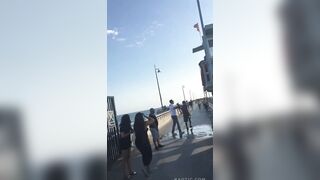 Lifeguard Beats Dude Stupid After His GF Instigates Fight