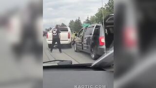 Van Driver Dropped In Road Rage Dispute