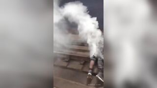 Smoking Hot Subway Goer