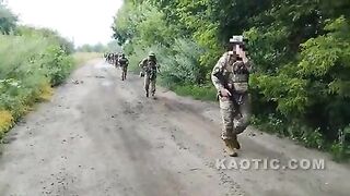 Full uncensored video of ambush on russian military truck