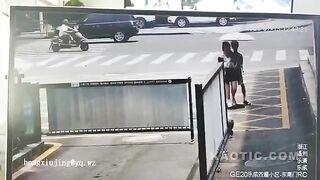 Garbage Man Ran Over In China