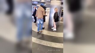 African Migrant Harasses Women