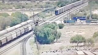 Train Blasts A Truck In Mexico