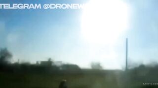 Ukrainian Humvee Drives Over Landmine