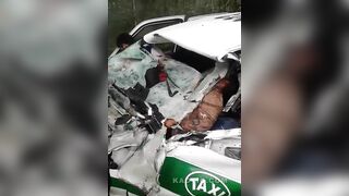 One Of Four Survives A Taxi Crash In Mexico