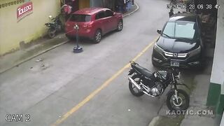 Head On Crash Of Motorcycles In Honduras