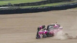 IndyCar driver Simon Pagenaud violently flips in practice at Mid-Ohio