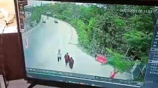 Three People Wiped Out in an Instant