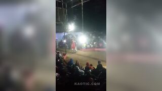 Acrobat Falls During Stunt In Sri Lanka