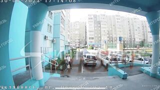 12-Story Jumper Hits the Pavement in Russia