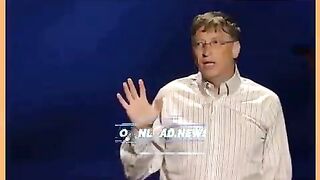 Bill Gates releases mosquitoes into the crowd.