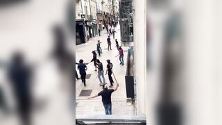 France Warzone: Group of Proud Boys Stop Antifa