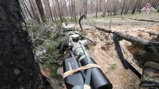 Russian snipers cover advance for special forces