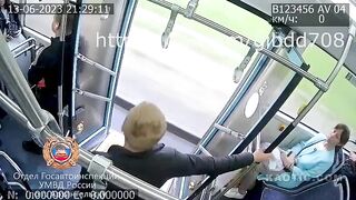 This Your Stop? Idiot Jumps off Moving Bus