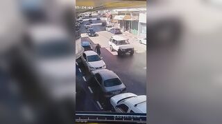 Man On Phone Rammed By Car In Egypt