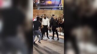 Fight breaks out with bouncers in Portugal