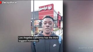 Scumbag ''youtuber'' prankster mocks a starving homeless