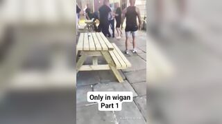 Fight Breaks Out Outside The UK Pub