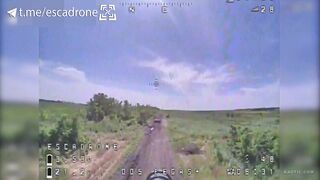 Personnel carrier destroyed by FPV drone