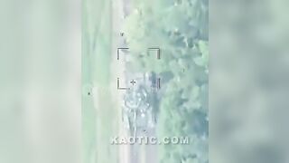 Lancet drone destroys Ukrainian equipment during evacuation