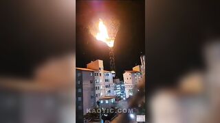 Illegal Hot Air Balloon Catches Fire In Sao Paulo
