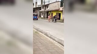 Thieves Forced To Run Naked