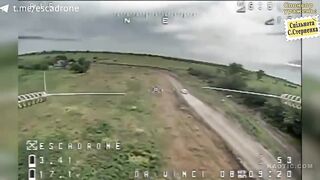 Last seconds before FPV drone hit