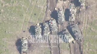Mass Destruction of Ukrainian Armored Vehicles