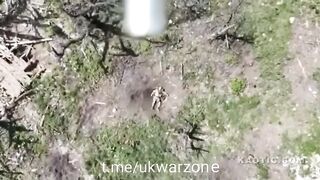 Drone Drop Leaves Soldier Convulsing