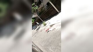 Old Lady Flattened By Truck