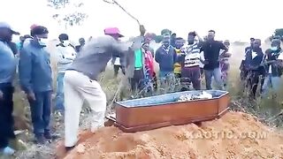 Family Members Beat Dead Man In Coffin Due To African Tradition