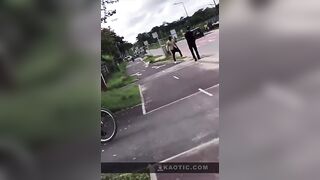 Psycho wielding a machete shot by gendarmes in Guyana