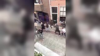 Huge fight on the streets of liverpool(repost)