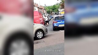 Van Driver Tries To Crush His Opp In Birmingham