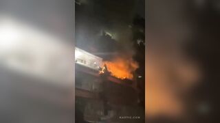 Man gets cooked alive in caged in apartment fire(repost)