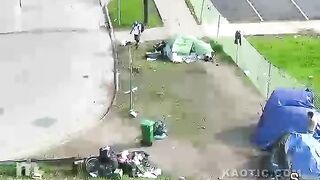 Open Air Drug Use at a Local Encampment In Minnesota