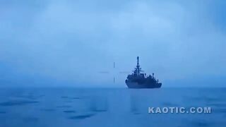 Video from Ukrainian Boat that Attacked Russian Warship