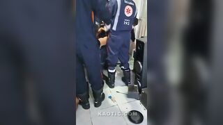 Medic Punches Shit Talker in Front of His Family