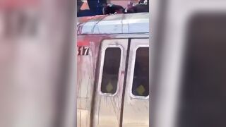 Train Surfing Goes Wrong in New York