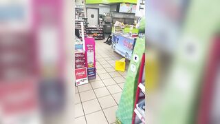 Couple of Goofballs Fight in the Gas Station