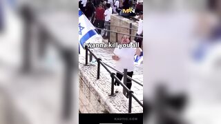 Israeli Women at Flag Day Match Wants Muslims Dead