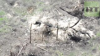 Accurate hit in the Ukrainian trenches and the destruction of soldiers